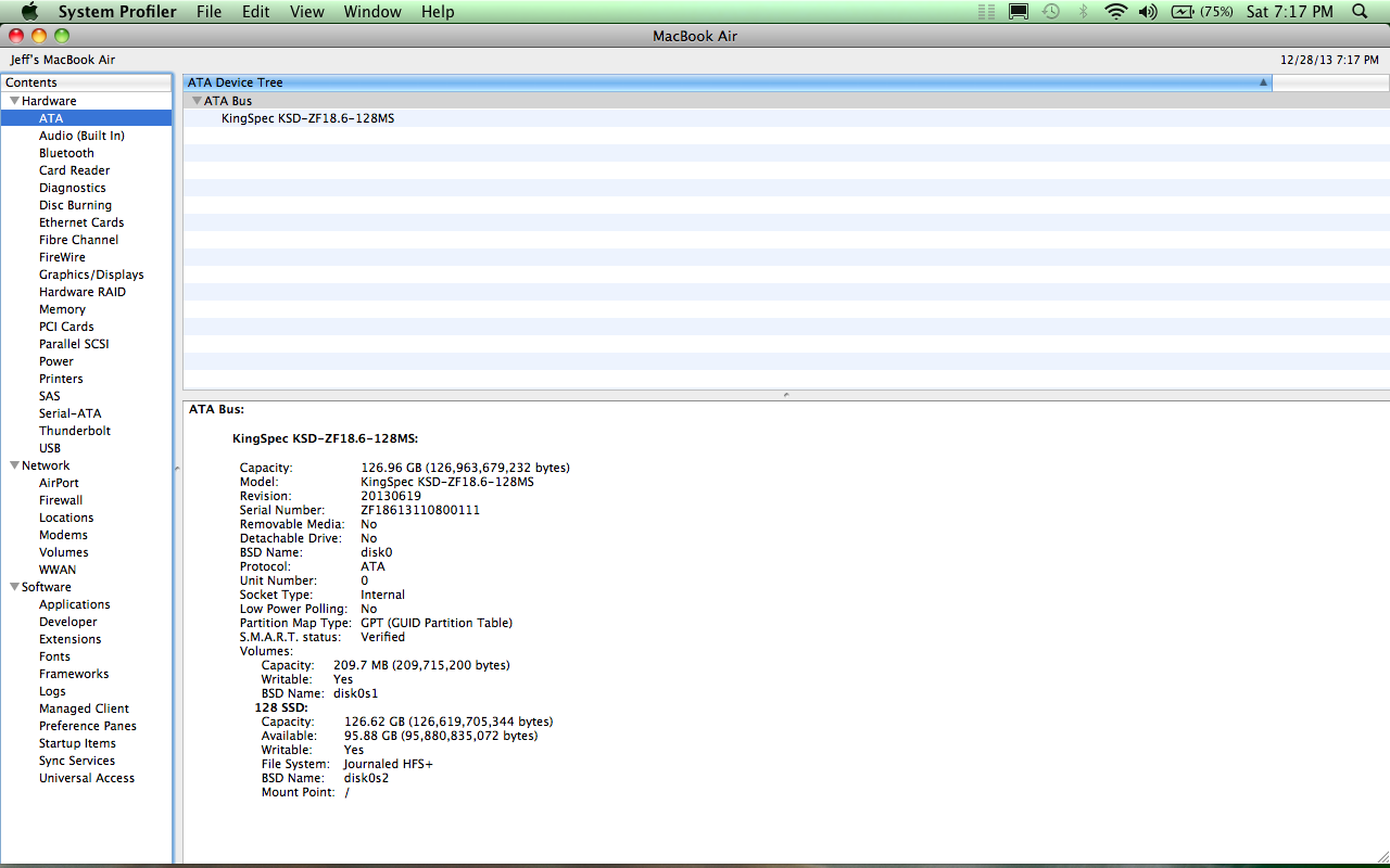 Upgrading the hard-drive in the 1st Generation Macbook Air